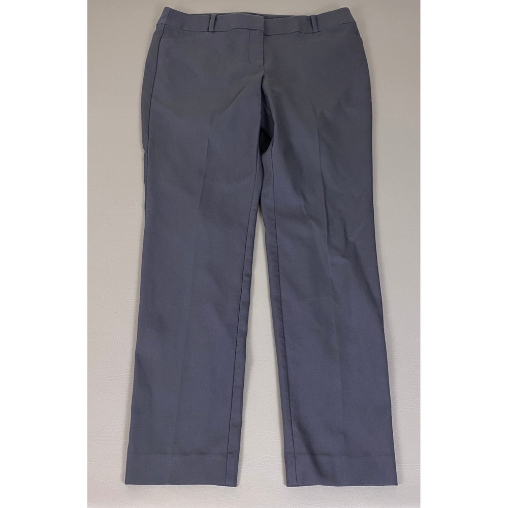 LOFT Julie Dress Pants Women's Size 12T Tall Blue Gray Straight Leg PRofessional